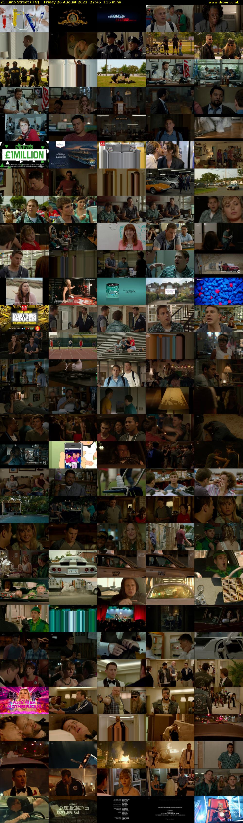 21 Jump Street (ITV) Friday 26 August 2022 22:45 - 00:40