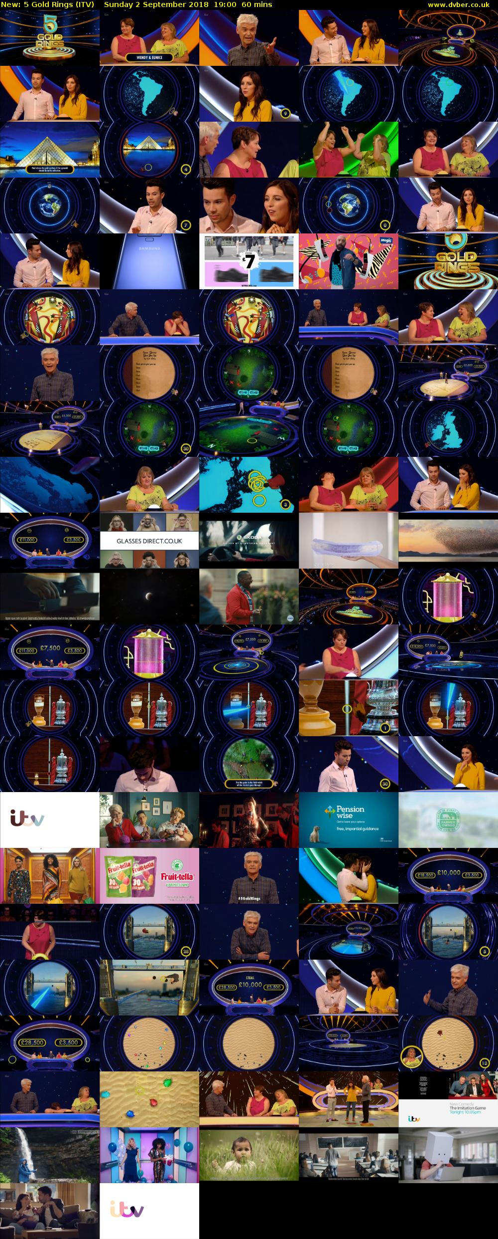 5 Gold Rings (ITV) Sunday 2 September 2018 19:00 - 20:00