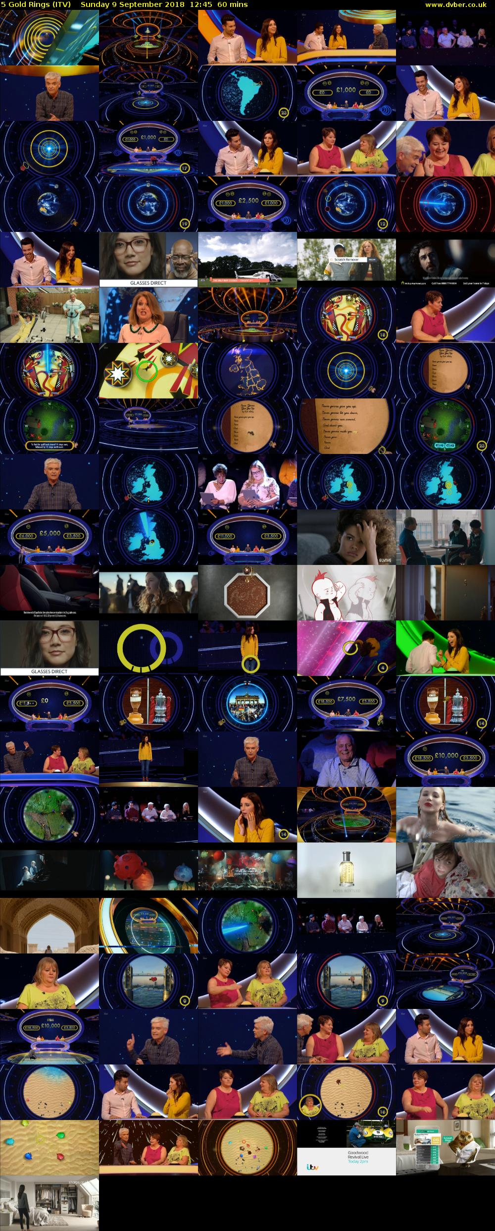 5 Gold Rings (ITV) Sunday 9 September 2018 12:45 - 13:45