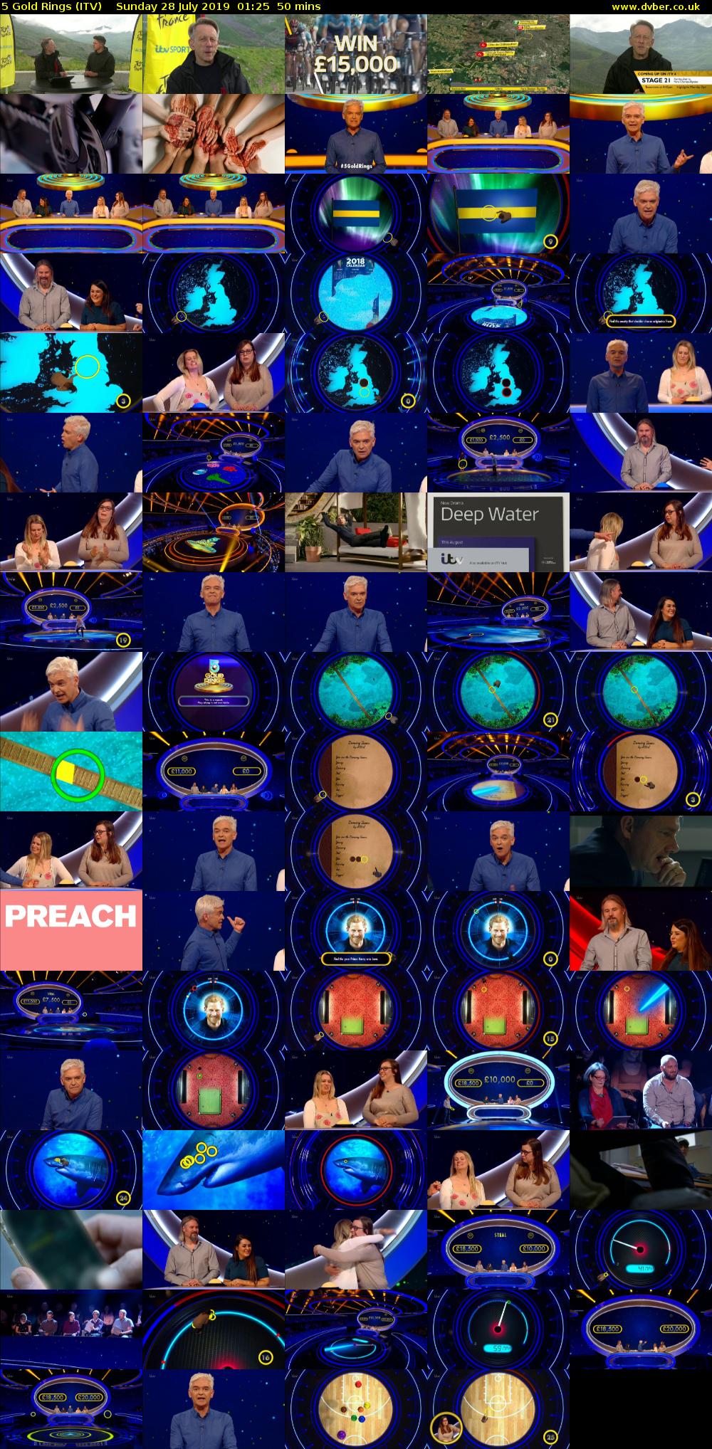 5 Gold Rings (ITV) Sunday 28 July 2019 01:25 - 02:15