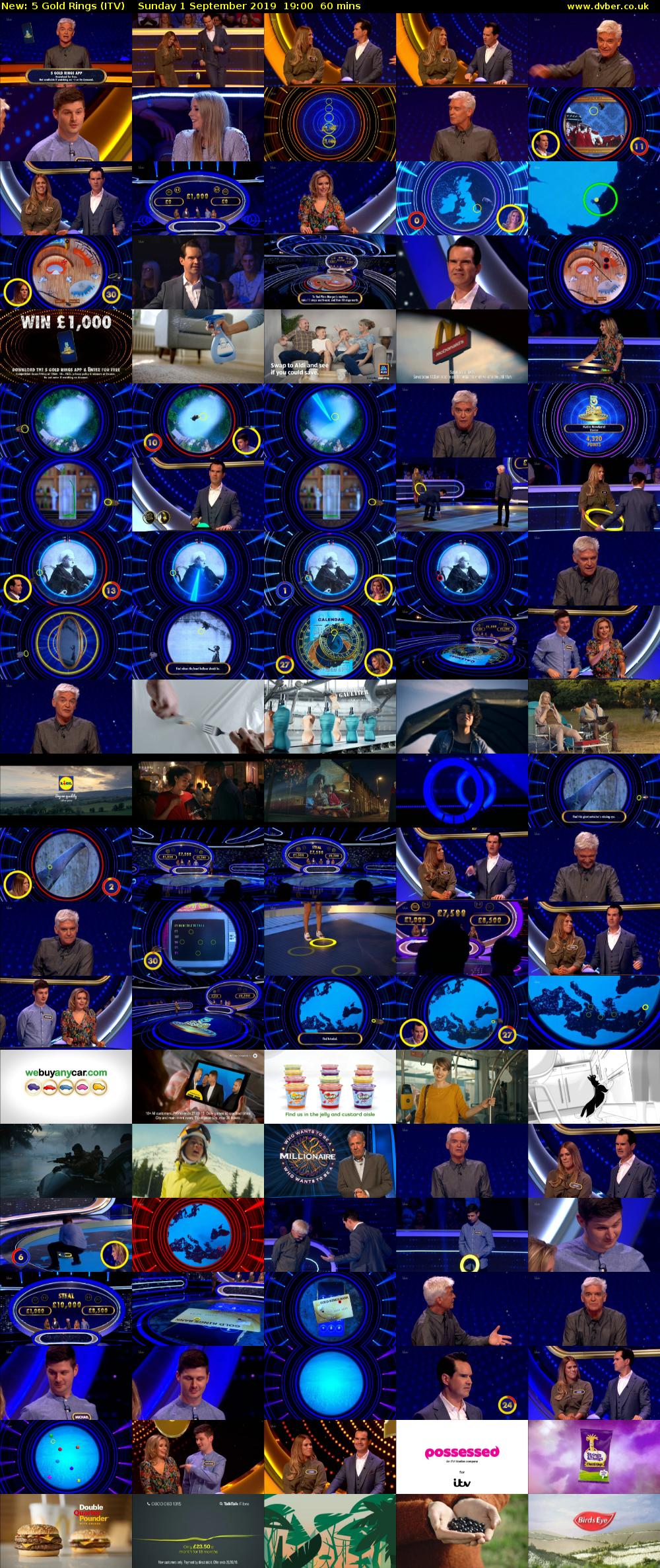 5 Gold Rings (ITV) Sunday 1 September 2019 19:00 - 20:00