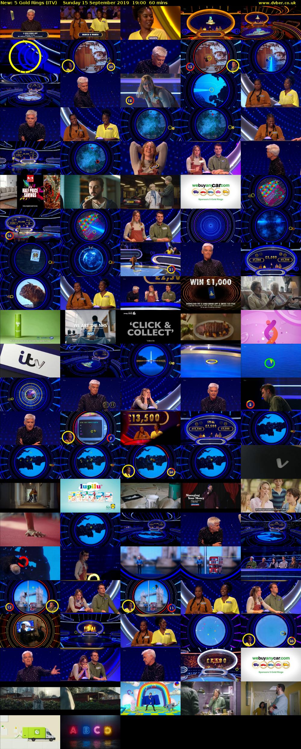 5 Gold Rings (ITV) Sunday 15 September 2019 19:00 - 20:00