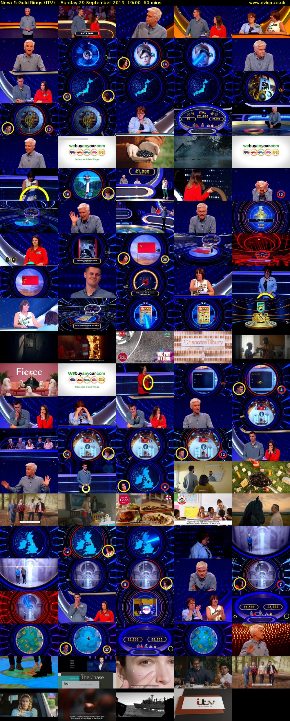 5 Gold Rings (ITV) Sunday 29 September 2019 19:00 - 20:00