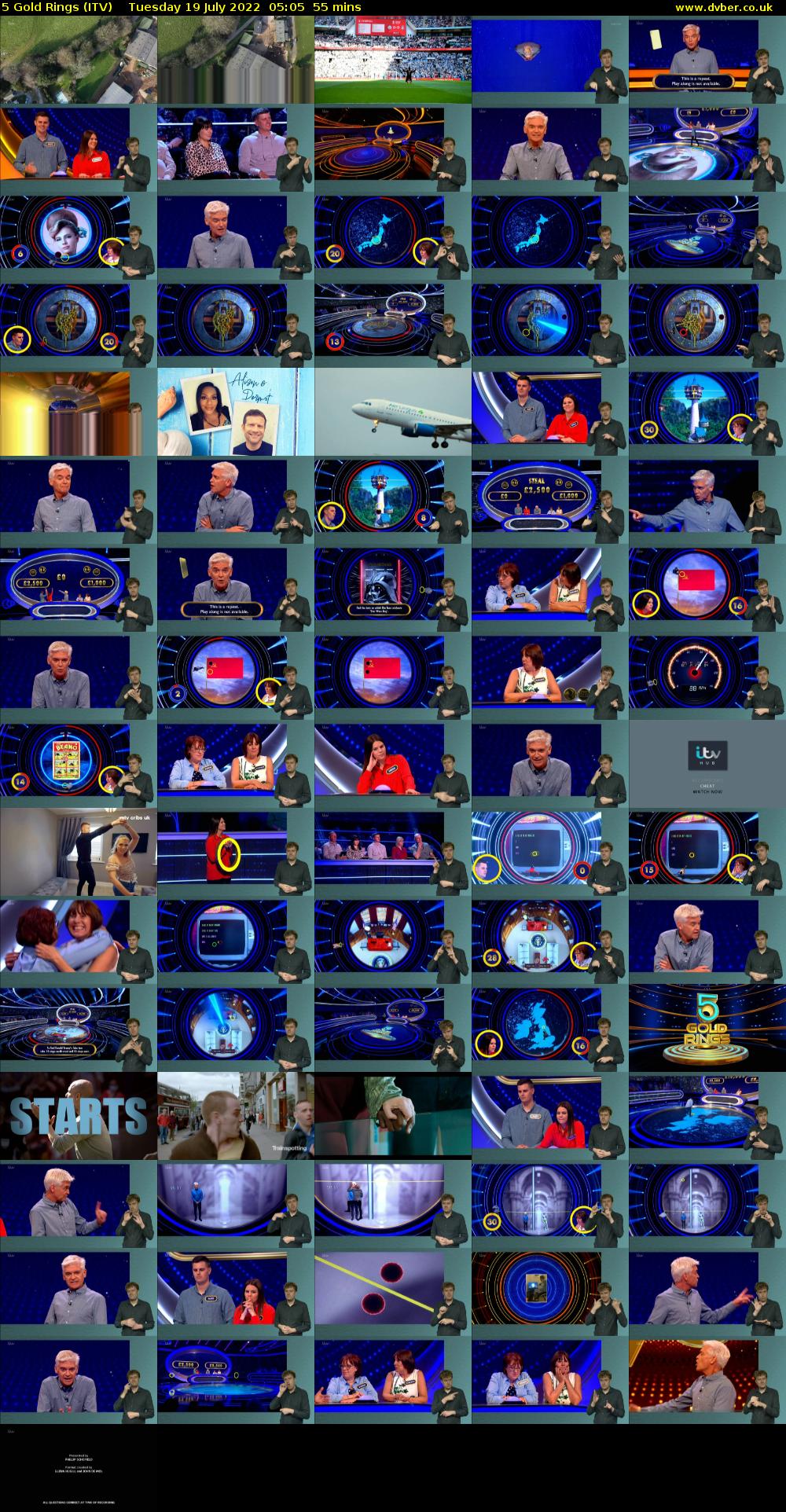 5 Gold Rings (ITV) Tuesday 19 July 2022 05:05 - 06:00