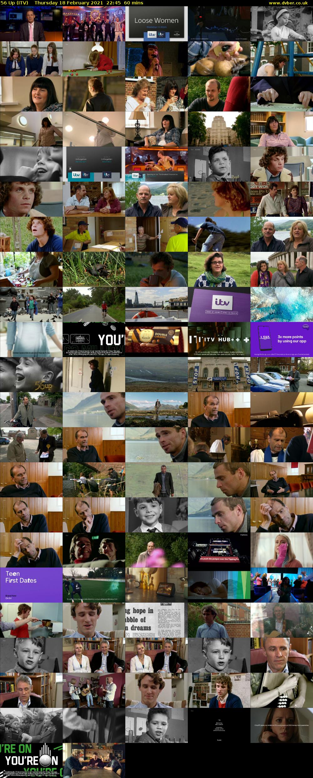 56 Up (ITV) Thursday 18 February 2021 22:45 - 23:45
