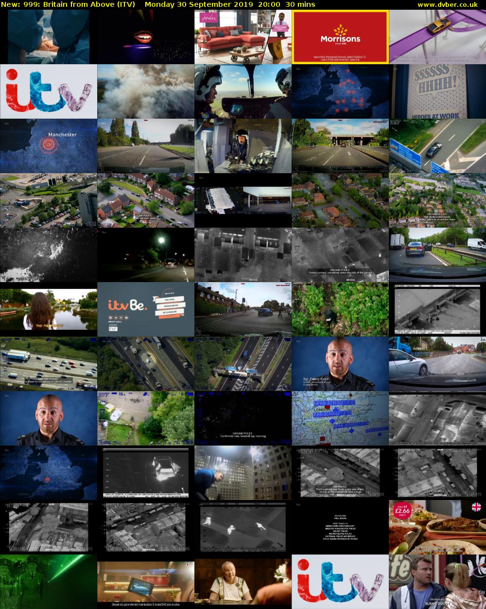 999: Britain from Above (ITV) Monday 30 September 2019 20:00 - 20:30