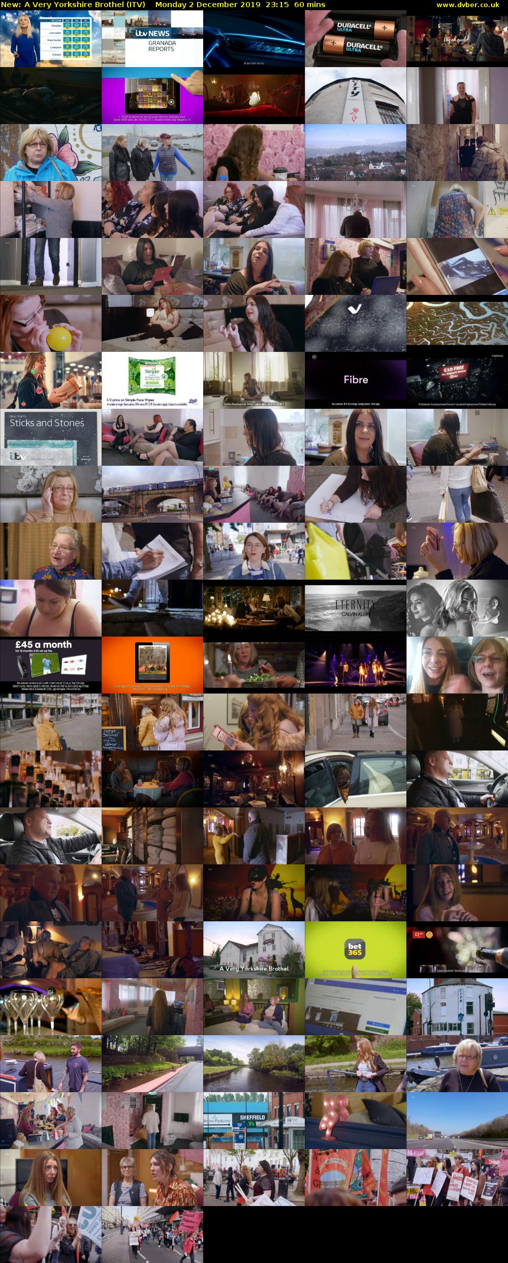 A Very Yorkshire Brothel (ITV) Monday 2 December 2019 23:15 - 00:15