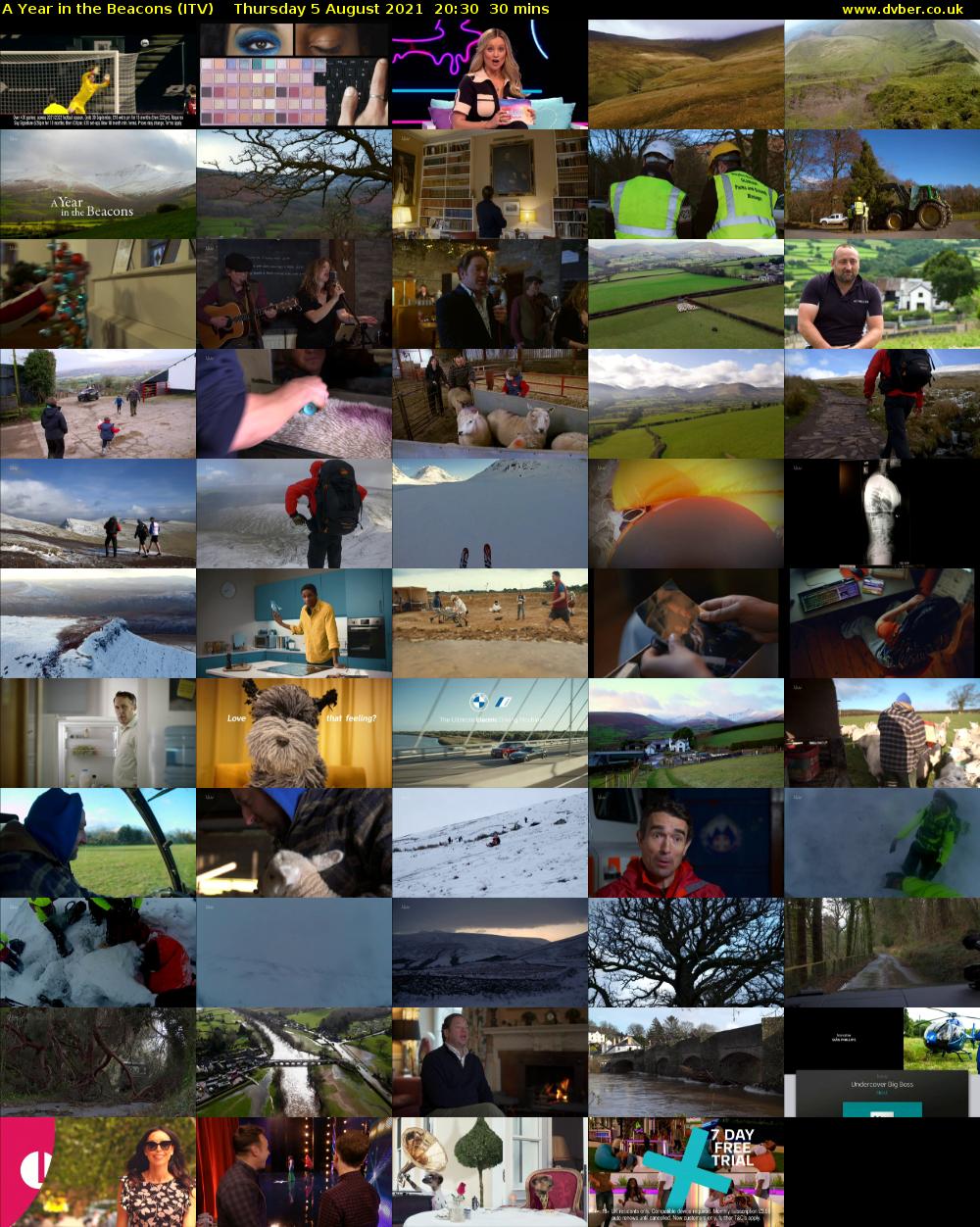 A Year in the Beacons (ITV) Thursday 5 August 2021 20:30 - 21:00