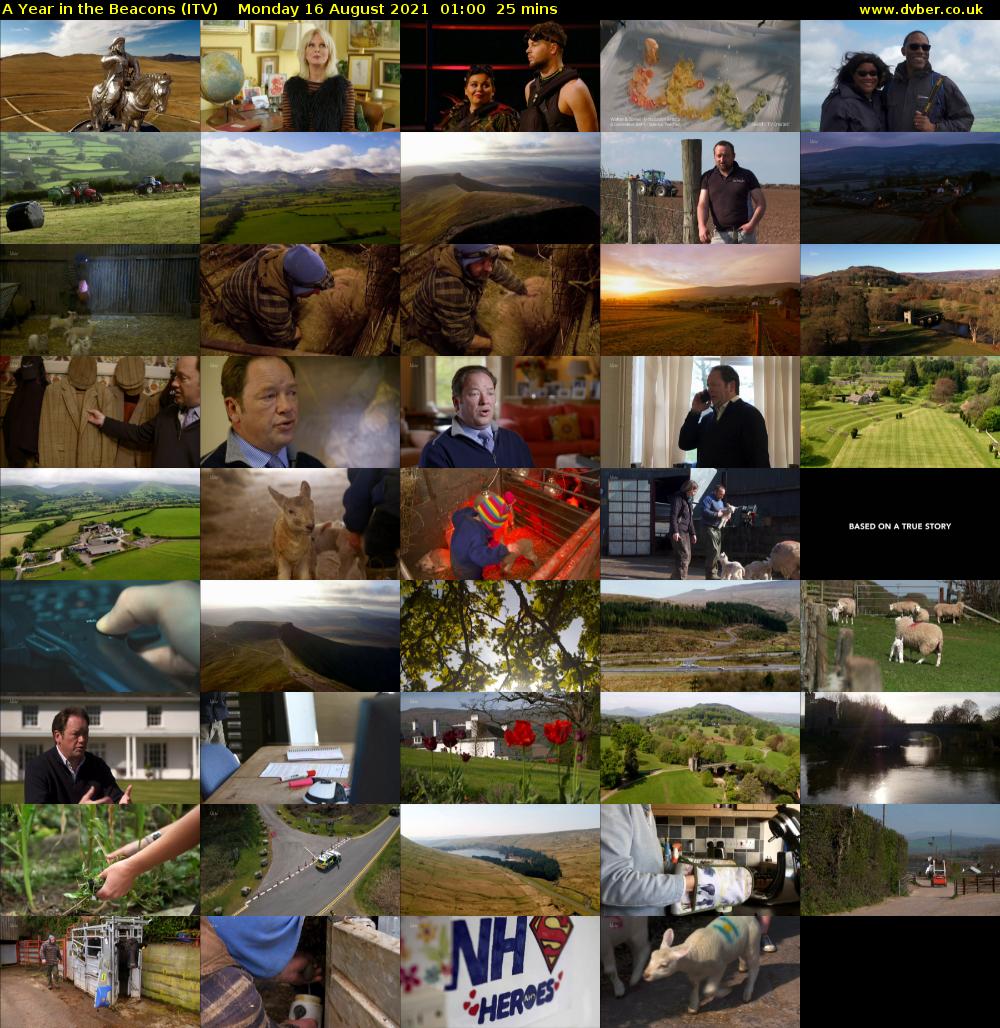 A Year in the Beacons (ITV) Monday 16 August 2021 01:00 - 01:25