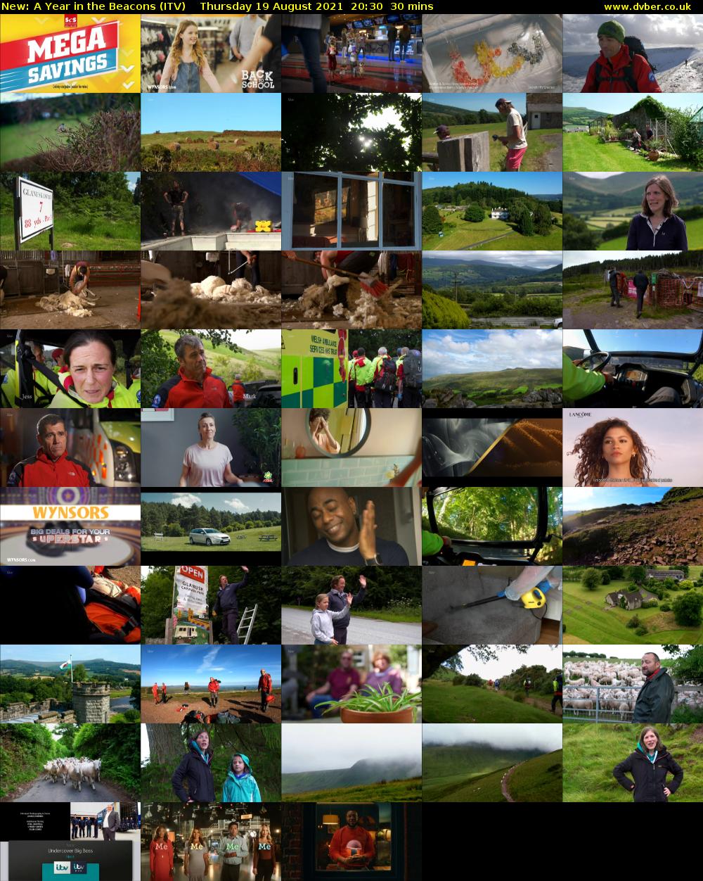 A Year in the Beacons (ITV) Thursday 19 August 2021 20:30 - 21:00