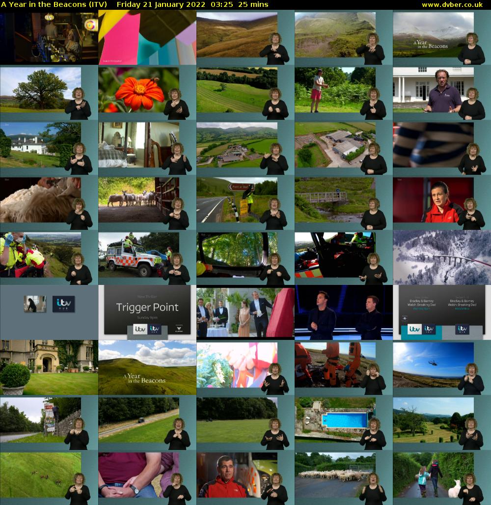 A Year in the Beacons (ITV) Friday 21 January 2022 03:25 - 03:50