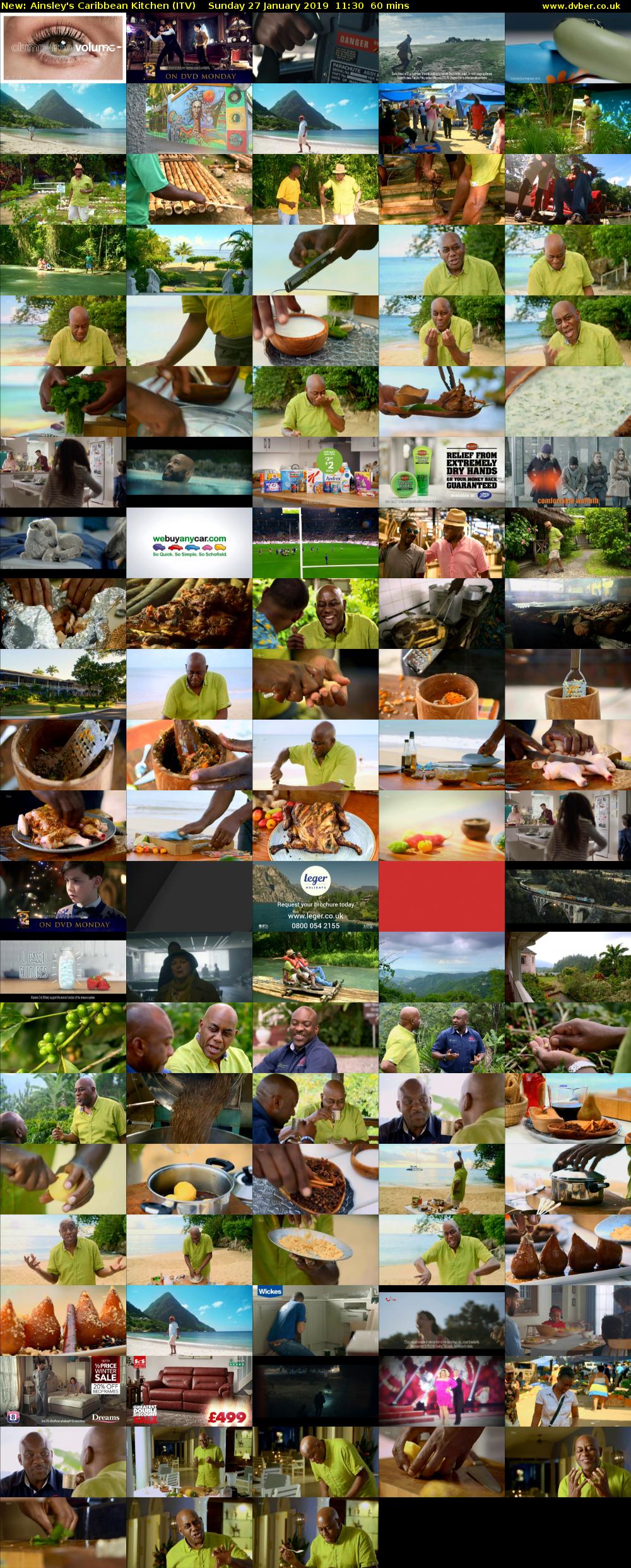 Ainsley's Caribbean Kitchen (ITV) Sunday 27 January 2019 11:30 - 12:30