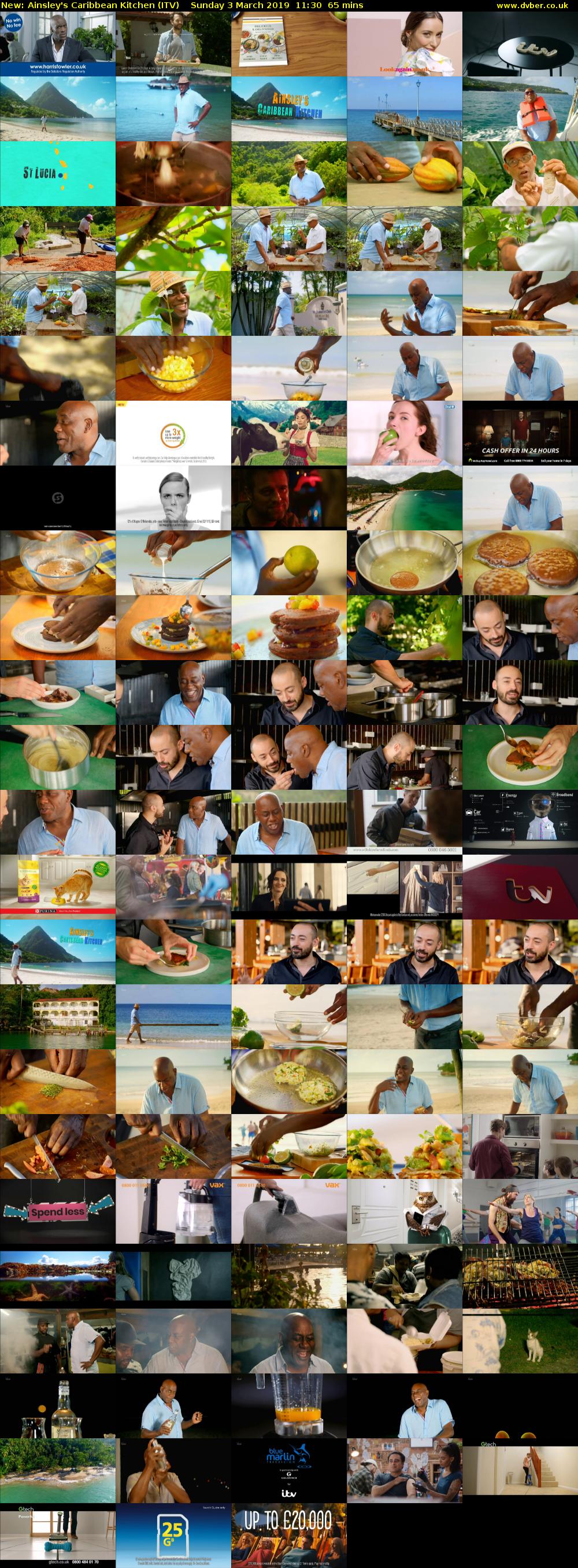 Ainsley's Caribbean Kitchen (ITV) Sunday 3 March 2019 11:30 - 12:35