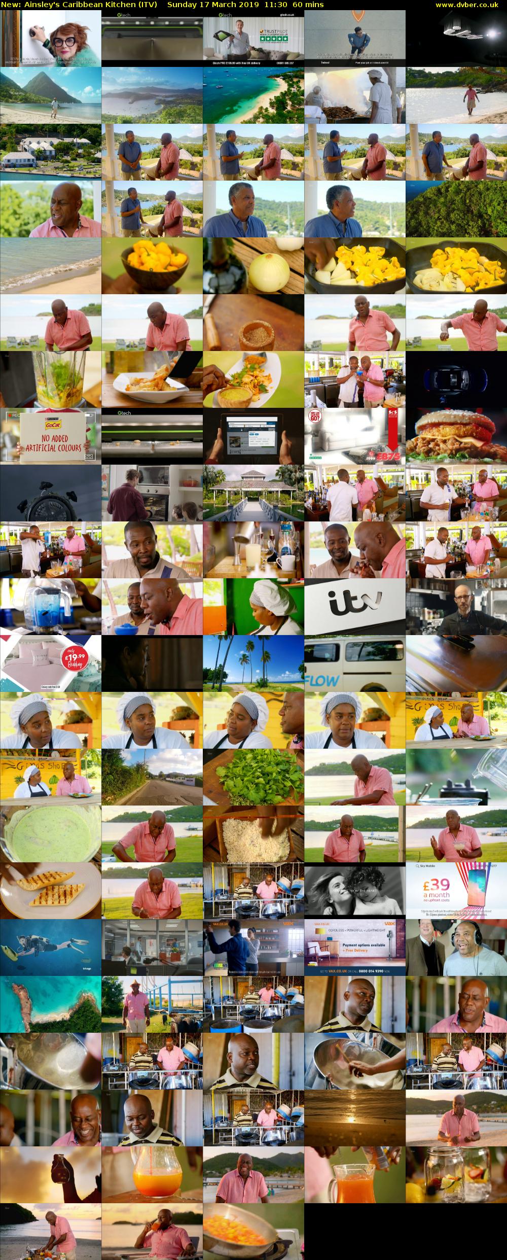 Ainsley's Caribbean Kitchen (ITV) Sunday 17 March 2019 11:30 - 12:30
