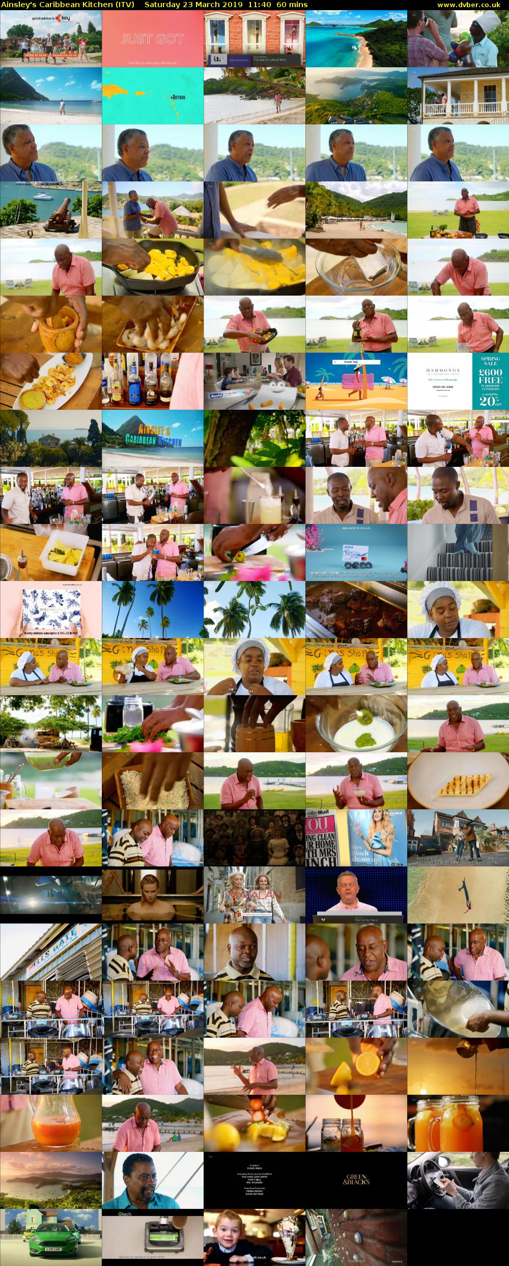 Ainsley's Caribbean Kitchen (ITV) Saturday 23 March 2019 11:40 - 12:40