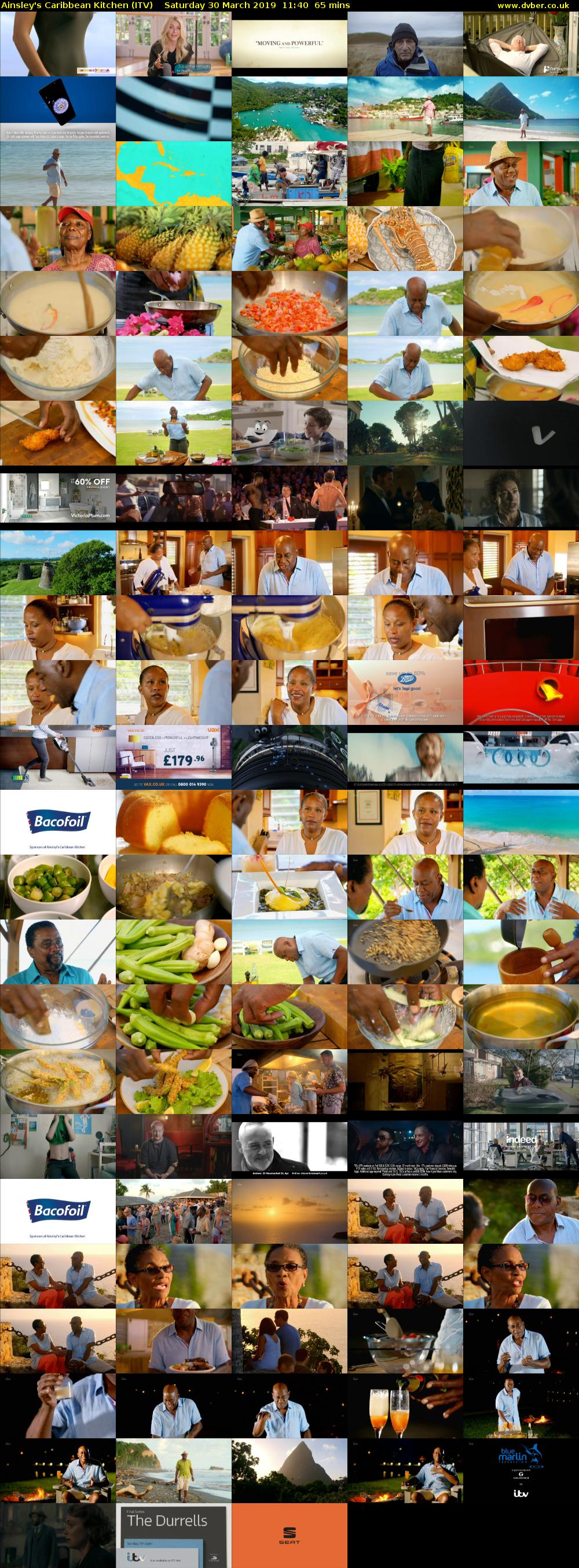 Ainsley's Caribbean Kitchen (ITV) Saturday 30 March 2019 11:40 - 12:45
