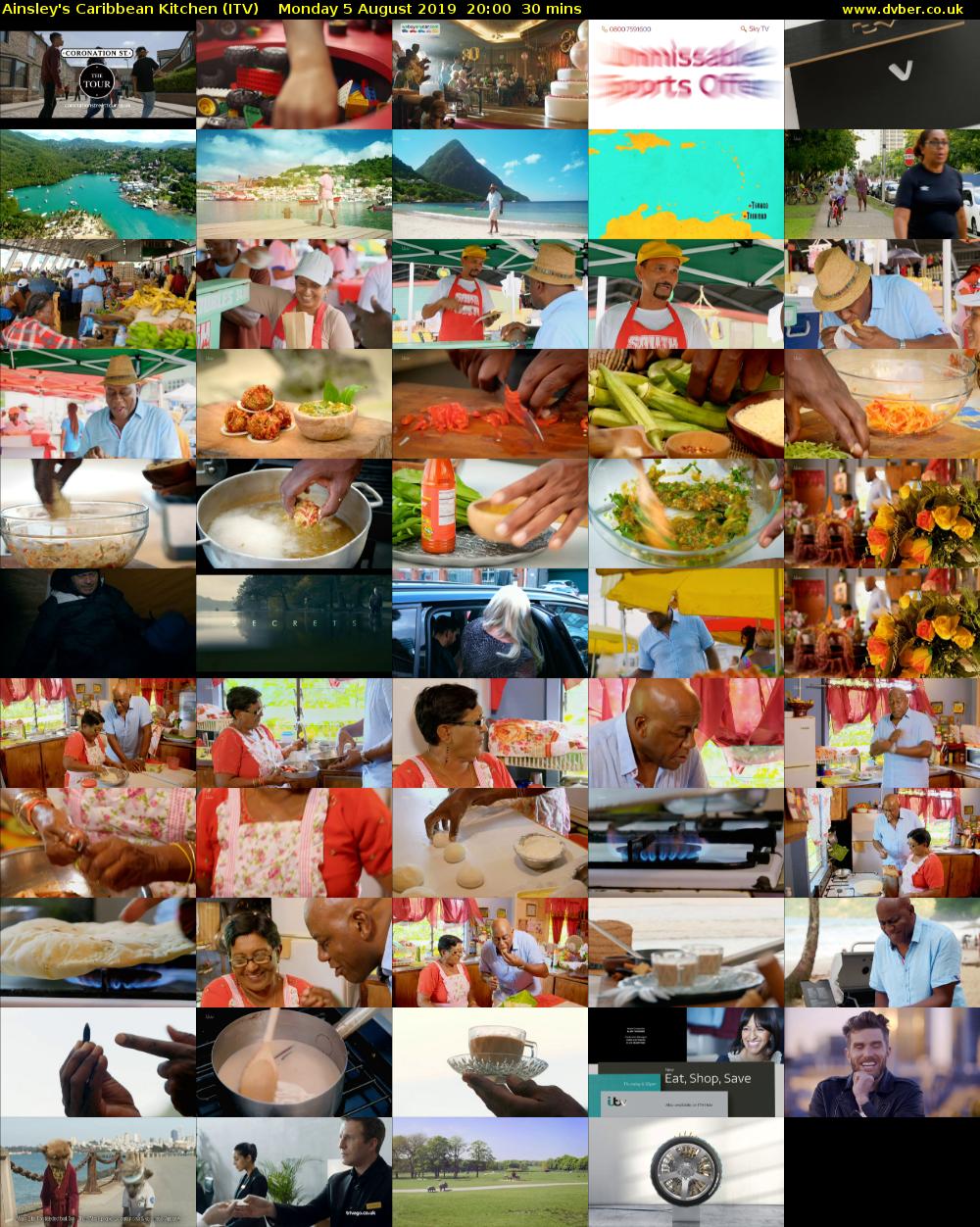 Ainsley's Caribbean Kitchen (ITV) Monday 5 August 2019 20:00 - 20:30