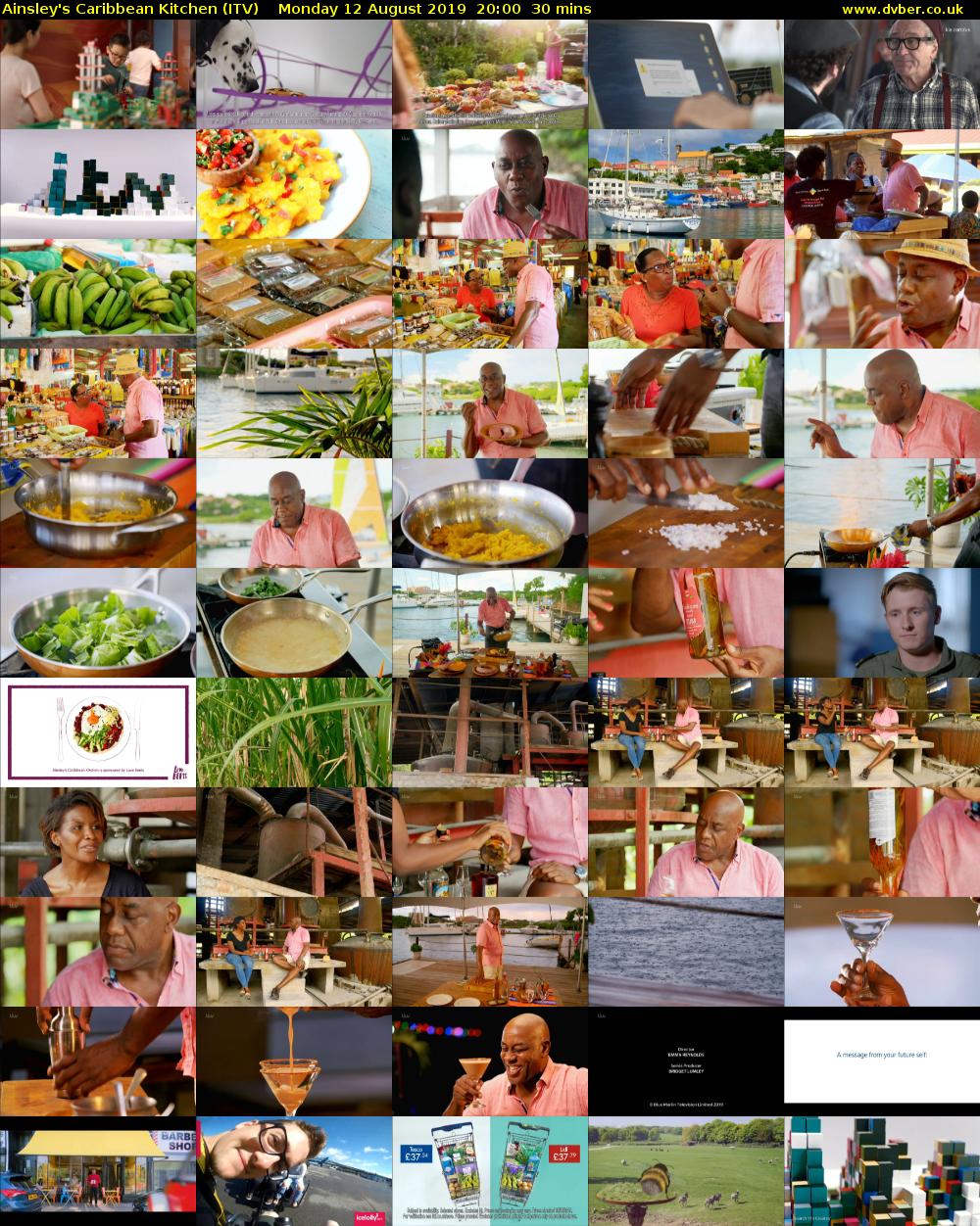 Ainsley's Caribbean Kitchen (ITV) Monday 12 August 2019 20:00 - 20:30