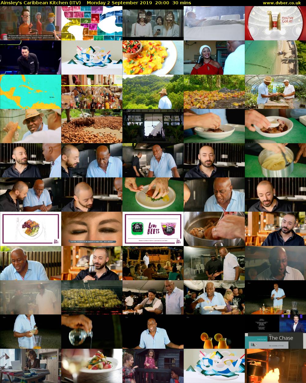 Ainsley's Caribbean Kitchen (ITV) Monday 2 September 2019 20:00 - 20:30