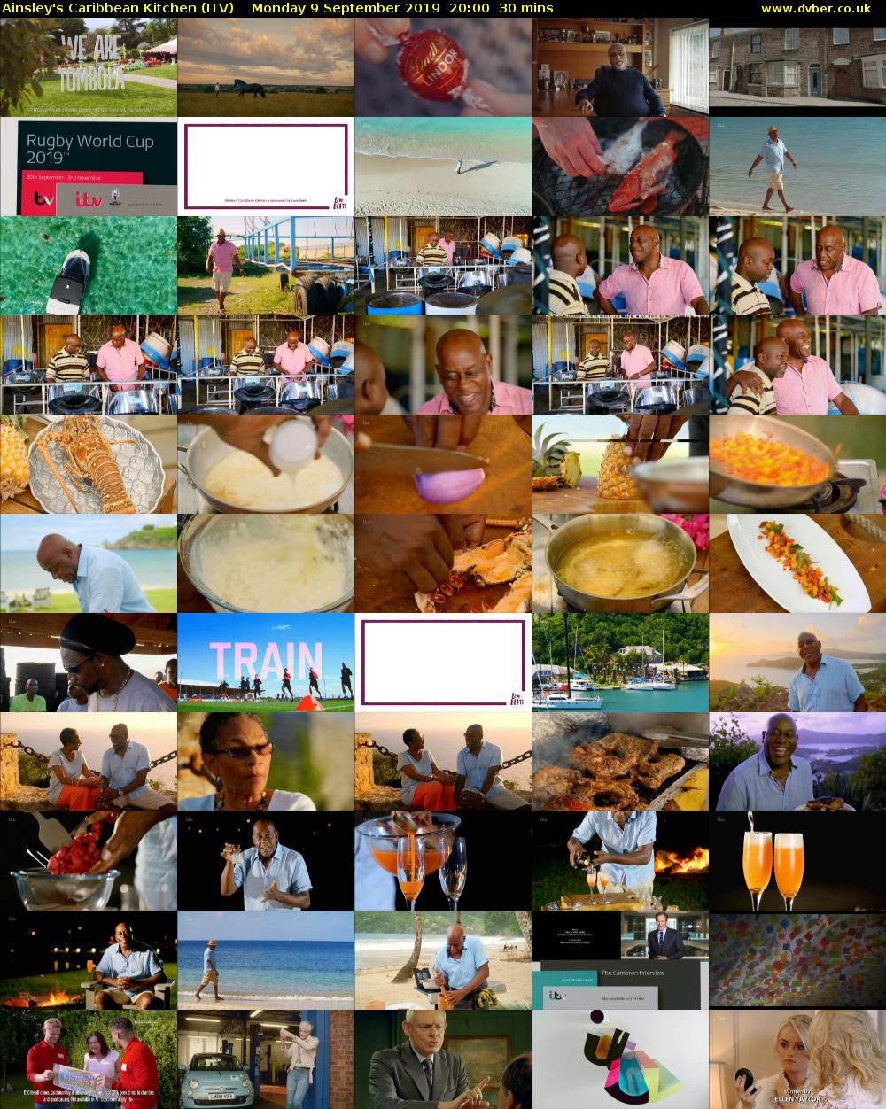 Ainsley's Caribbean Kitchen (ITV) Monday 9 September 2019 20:00 - 20:30