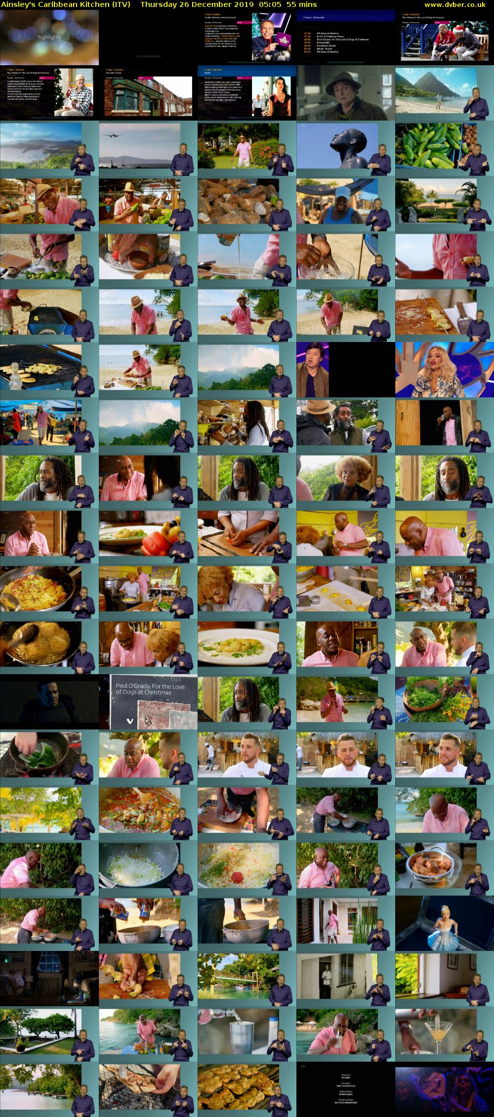 Ainsley's Caribbean Kitchen (ITV) Thursday 26 December 2019 05:05 - 06:00