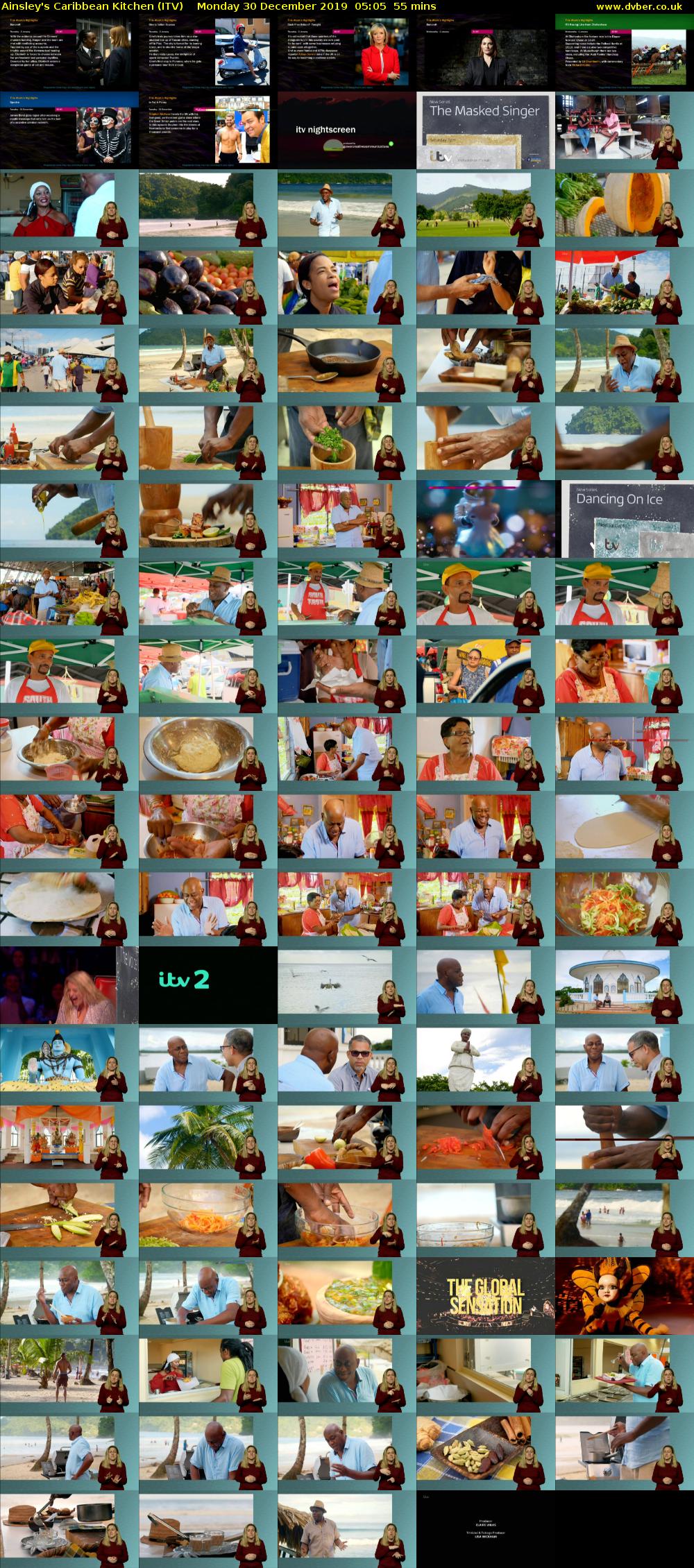 Ainsley's Caribbean Kitchen (ITV) Monday 30 December 2019 05:05 - 06:00