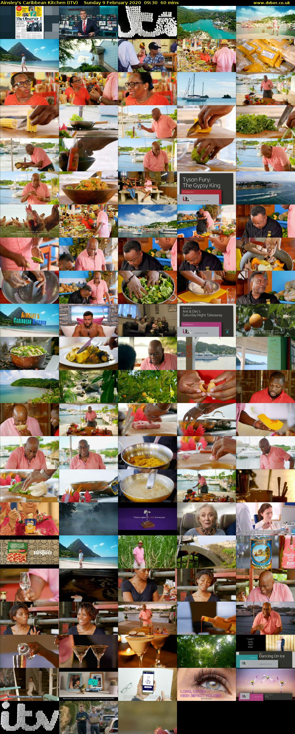 Ainsley's Caribbean Kitchen (ITV) Sunday 9 February 2020 09:30 - 10:30