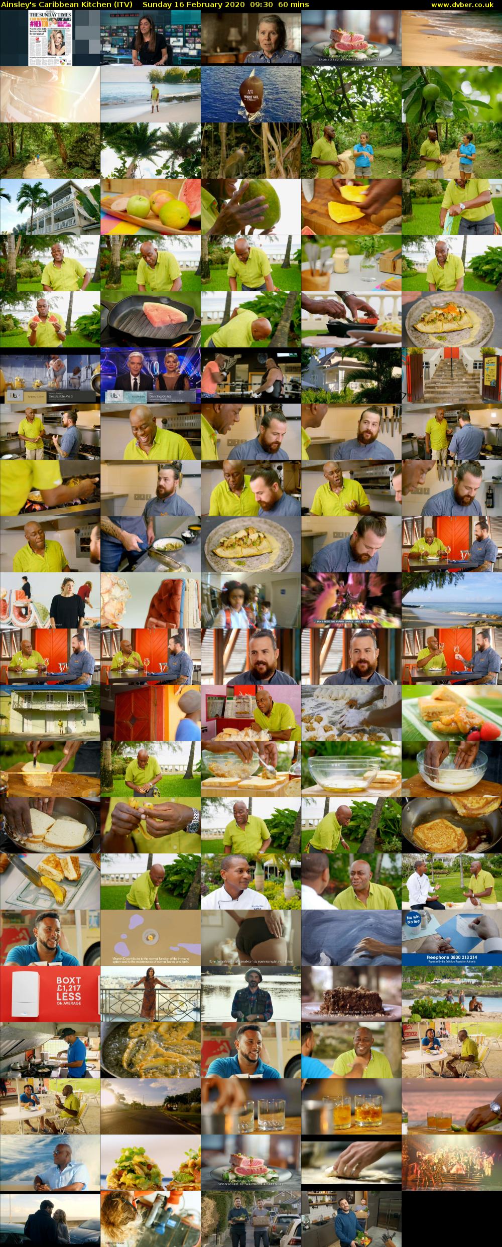 Ainsley's Caribbean Kitchen (ITV) Sunday 16 February 2020 09:30 - 10:30