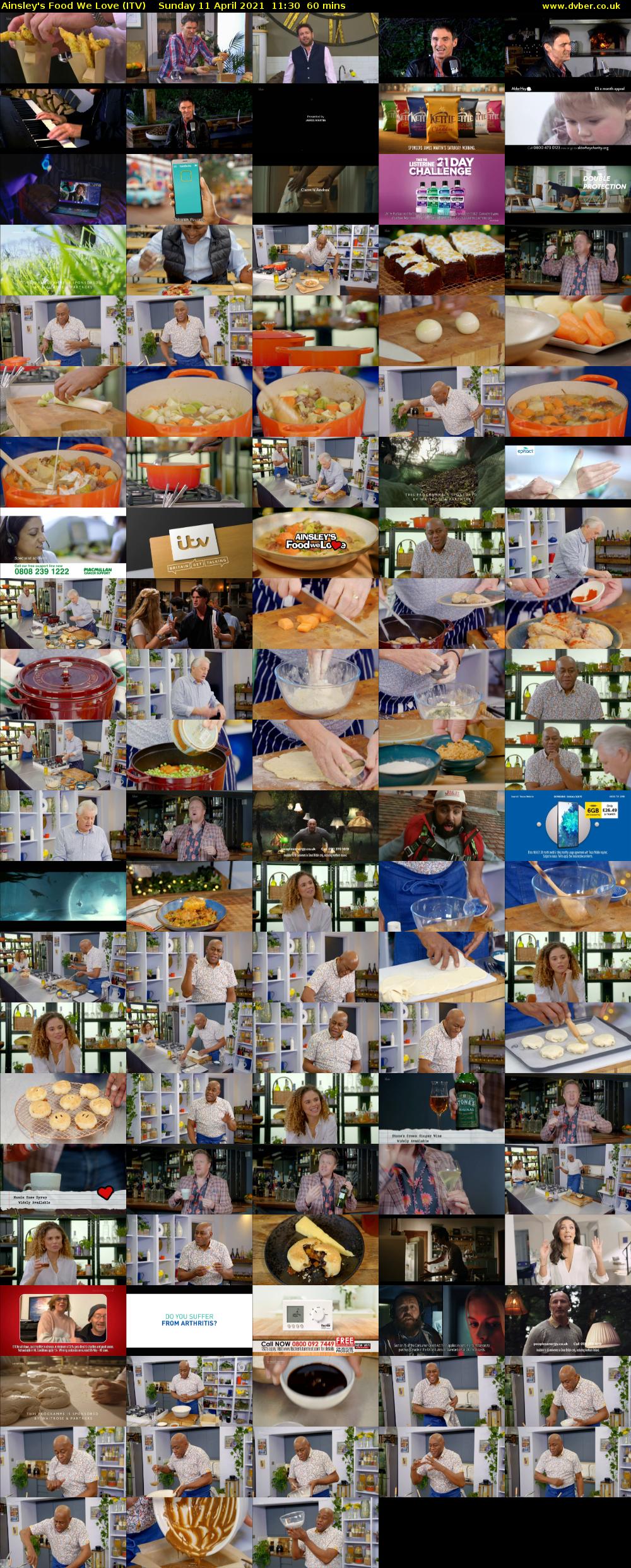 Ainsley's Food We Love (ITV) Sunday 11 April 2021 11:30 - 12:30