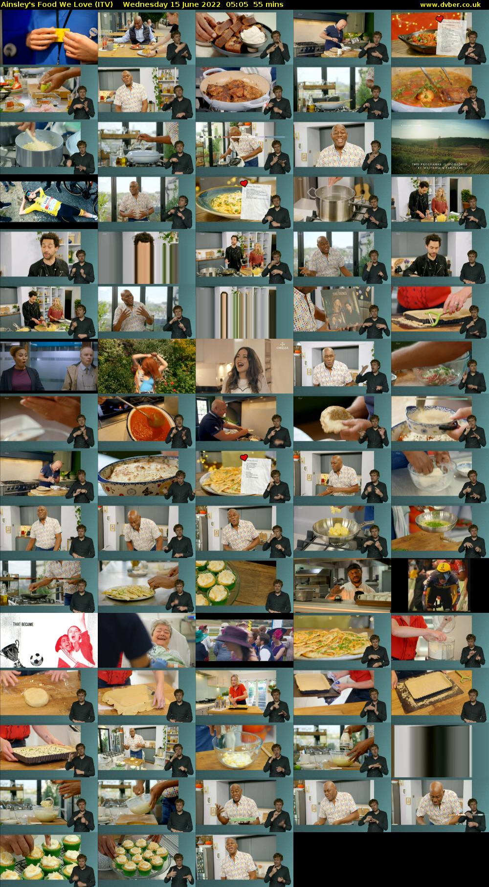 Ainsley's Food We Love (ITV) Wednesday 15 June 2022 05:05 - 06:00