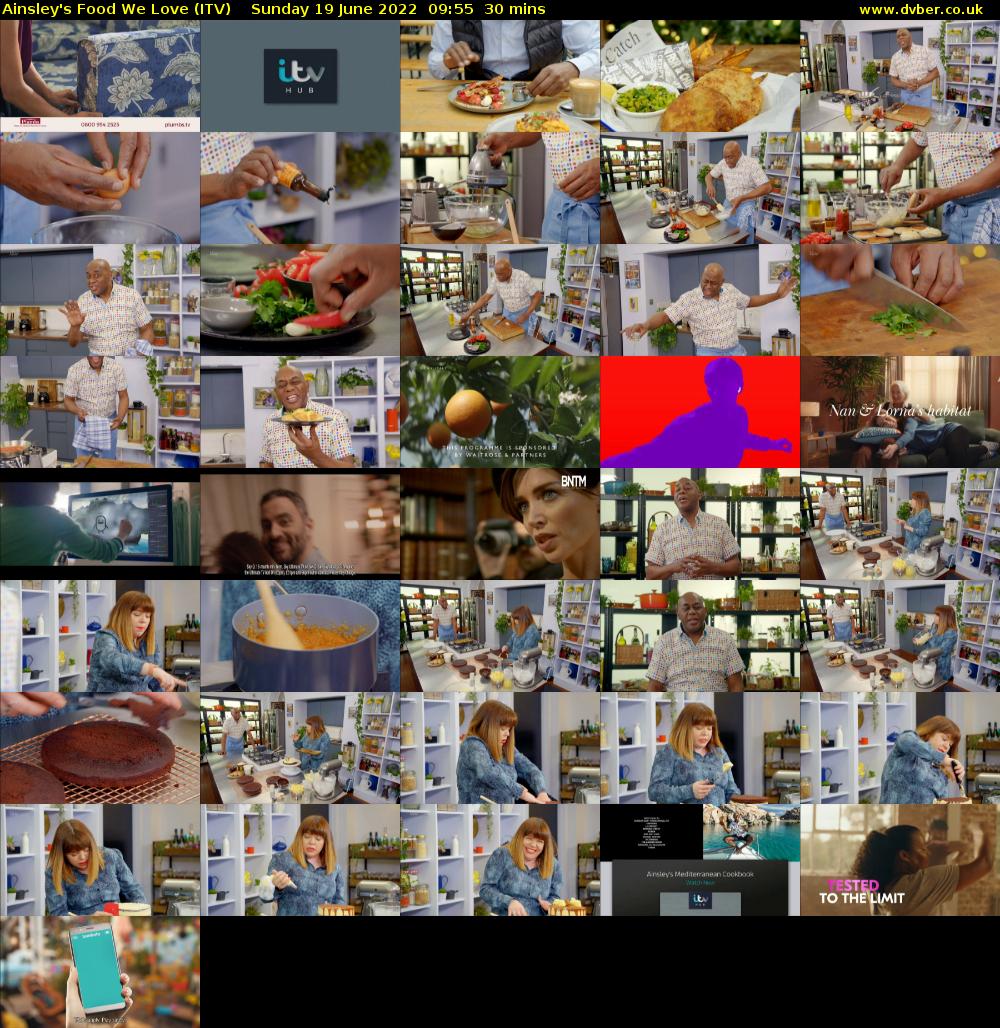 Ainsley's Food We Love (ITV) Sunday 19 June 2022 09:55 - 10:25
