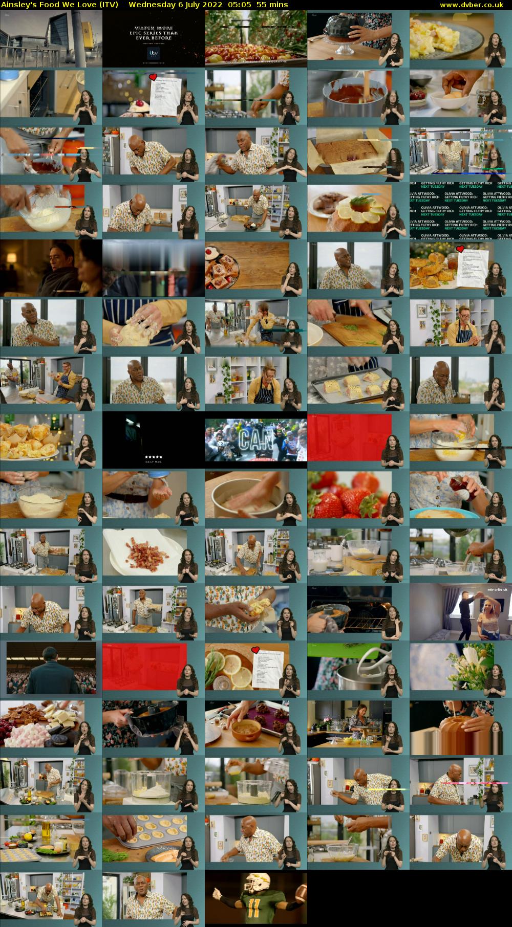 Ainsley's Food We Love (ITV) Wednesday 6 July 2022 05:05 - 06:00