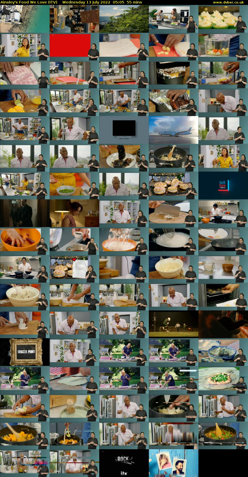Ainsley's Food We Love (ITV) Wednesday 13 July 2022 05:05 - 06:00