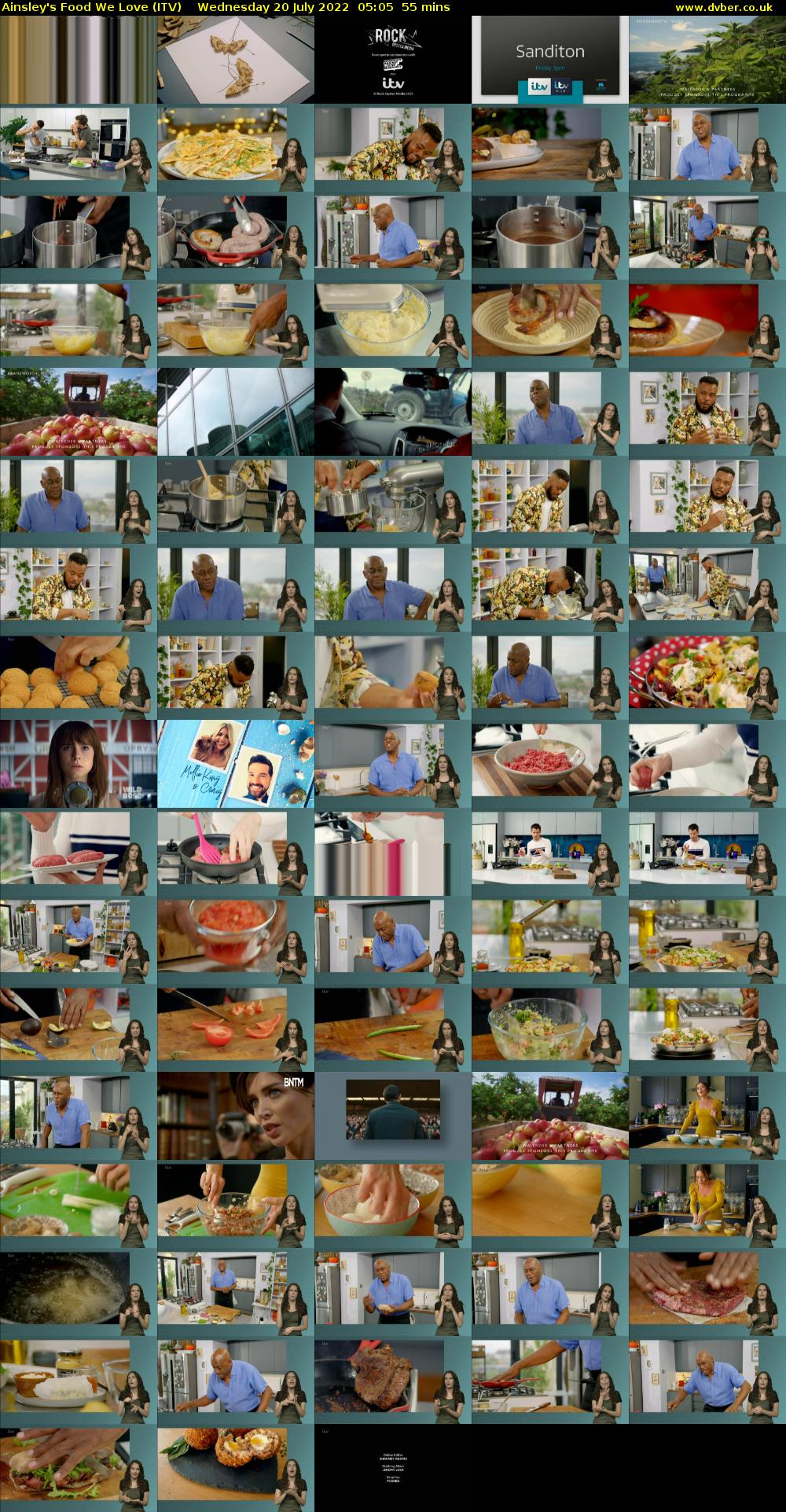 Ainsley's Food We Love (ITV) Wednesday 20 July 2022 05:05 - 06:00