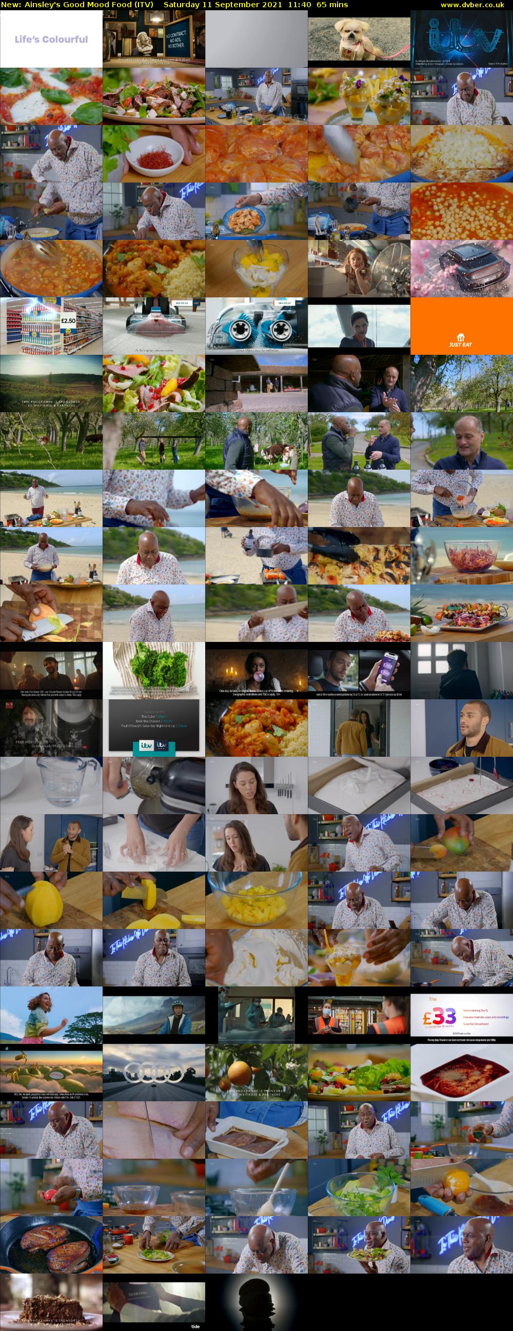 Ainsley's Good Mood Food (ITV) Saturday 11 September 2021 11:40 - 12:45