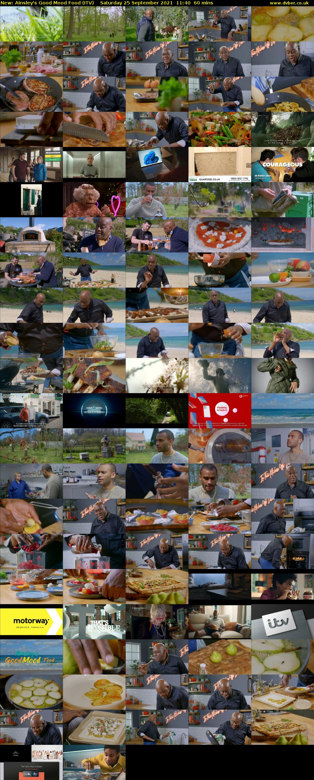 Ainsley's Good Mood Food (ITV) Saturday 25 September 2021 11:40 - 12:40