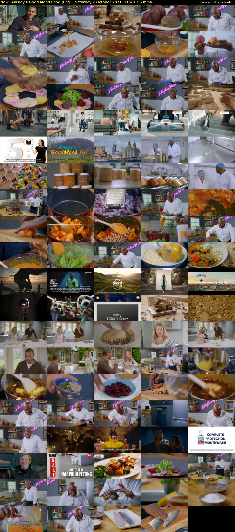 Ainsley's Good Mood Food (ITV) Saturday 2 October 2021 11:40 - 12:35