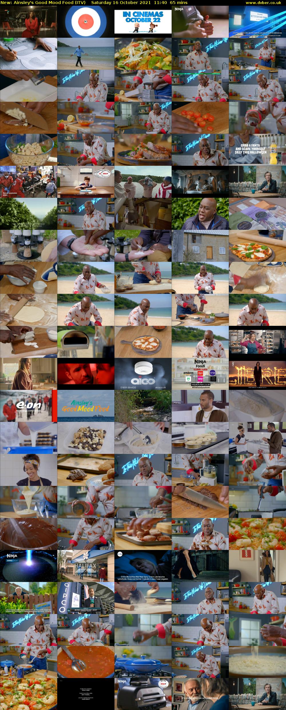 Ainsley's Good Mood Food (ITV) Saturday 16 October 2021 11:40 - 12:45