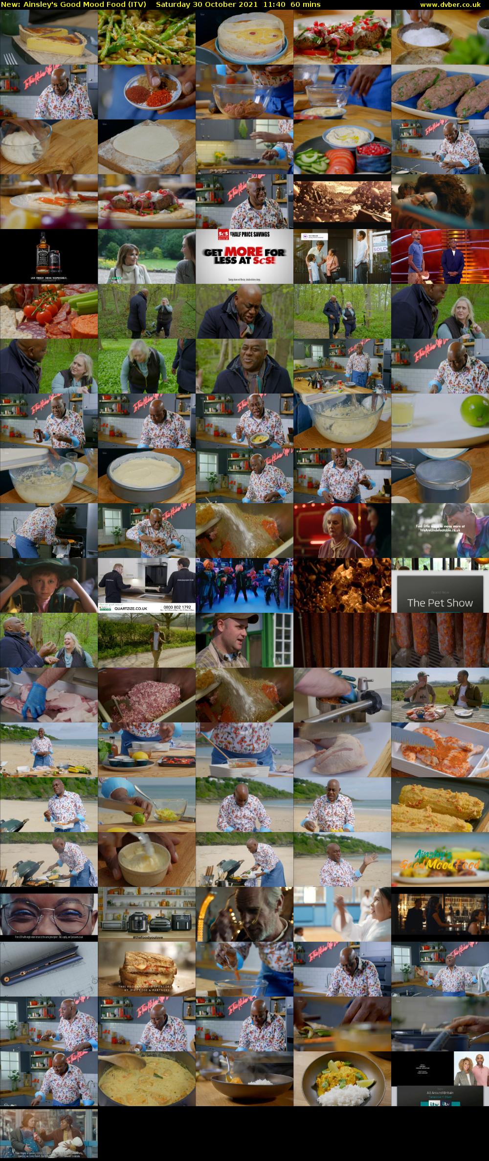 Ainsley's Good Mood Food (ITV) Saturday 30 October 2021 11:40 - 12:40