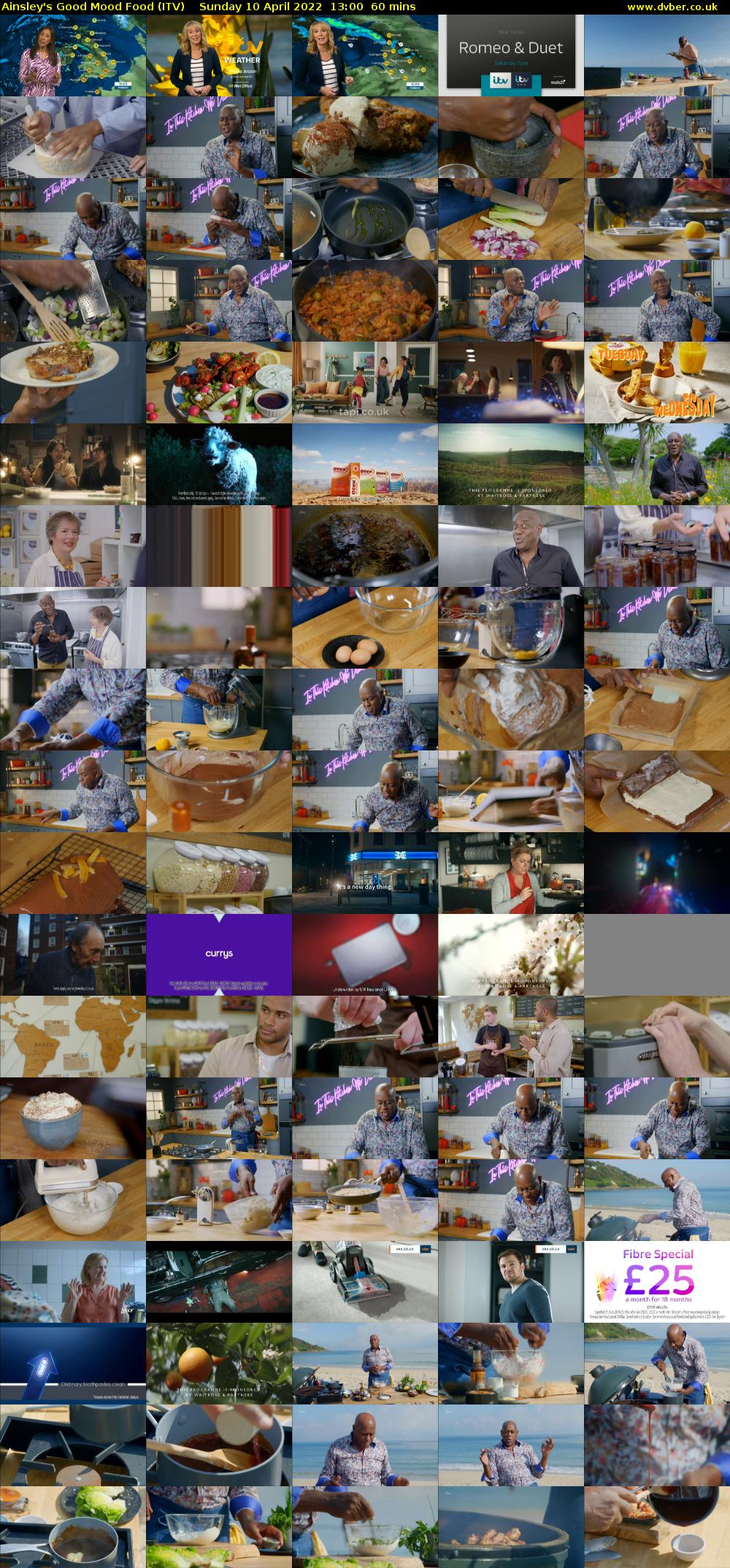 Ainsley's Good Mood Food (ITV) Sunday 10 April 2022 13:00 - 14:00