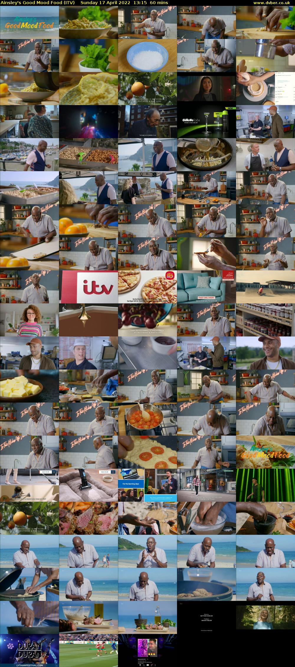 Ainsley's Good Mood Food (ITV) Sunday 17 April 2022 13:15 - 14:15