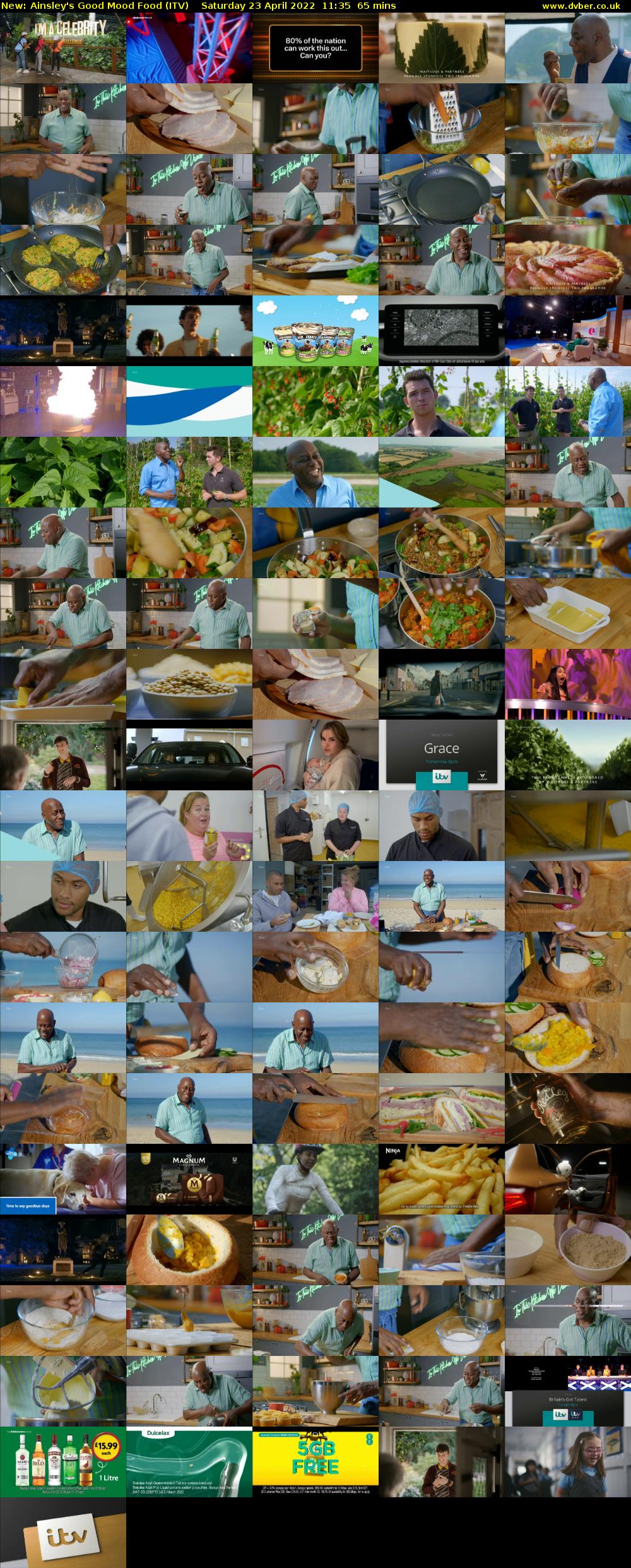 Ainsley's Good Mood Food (ITV) Saturday 23 April 2022 11:35 - 12:40