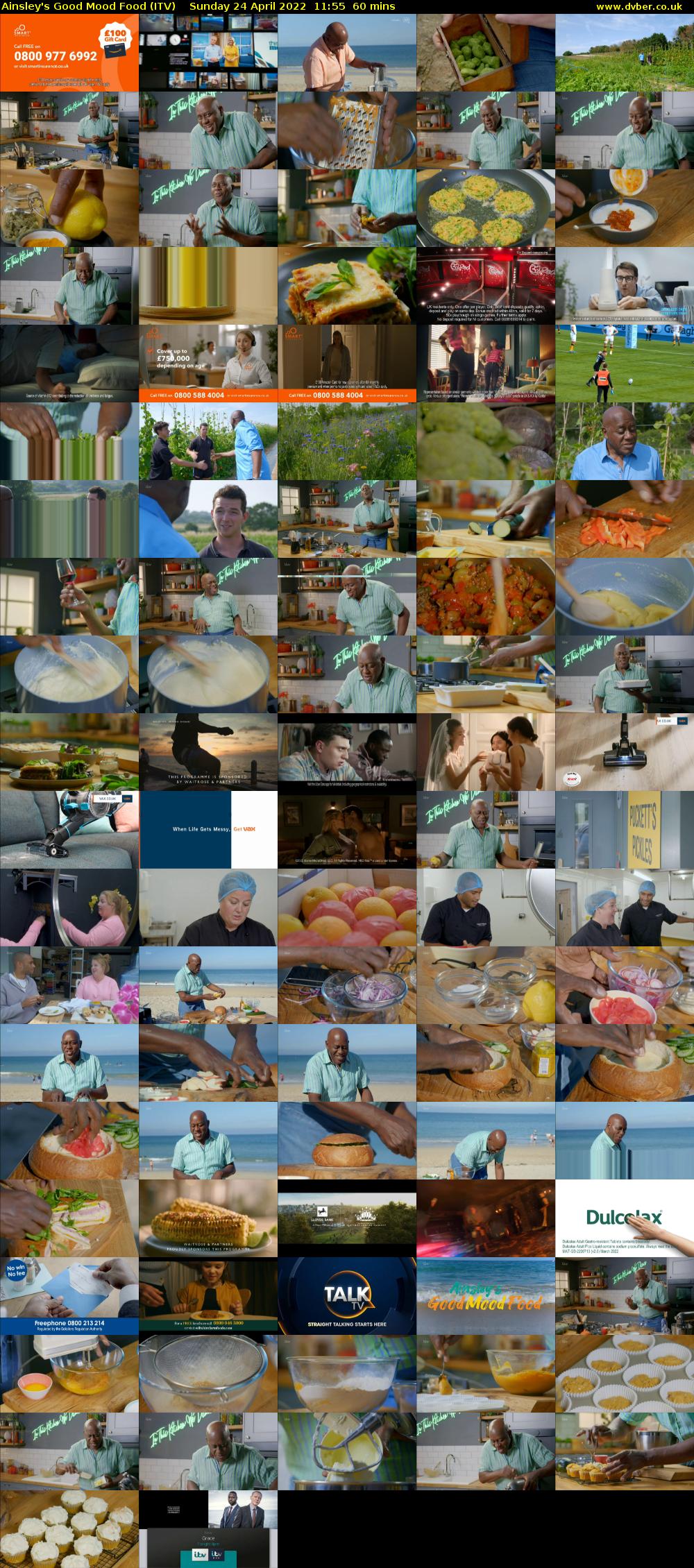 Ainsley's Good Mood Food (ITV) Sunday 24 April 2022 11:55 - 12:55