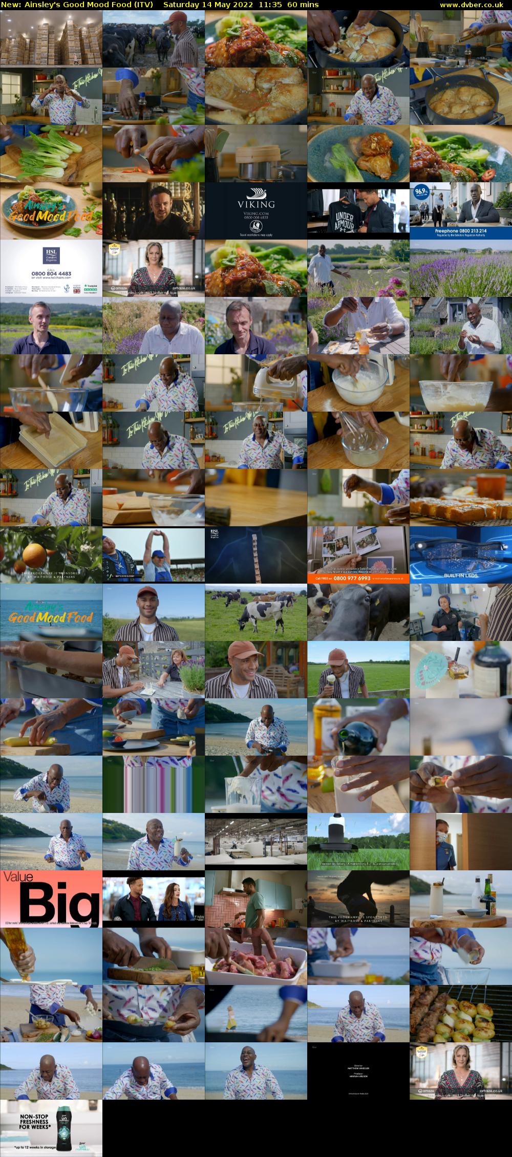 Ainsley's Good Mood Food (ITV) Saturday 14 May 2022 11:35 - 12:35