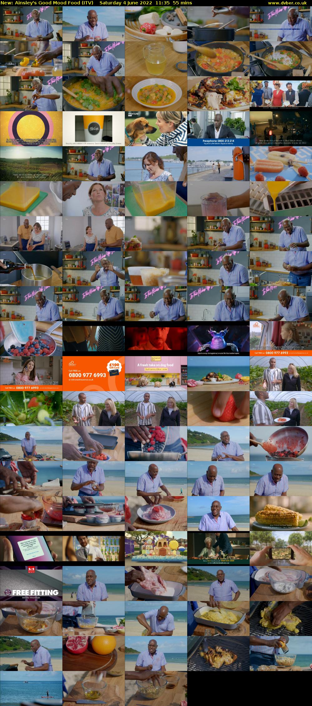 Ainsley's Good Mood Food (ITV) Saturday 4 June 2022 11:35 - 12:30