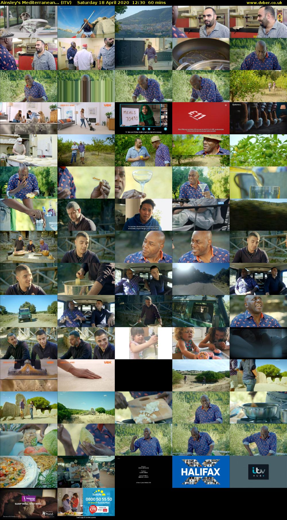 Ainsley's Mediterranean... (ITV) Saturday 18 April 2020 12:30 - 13:30