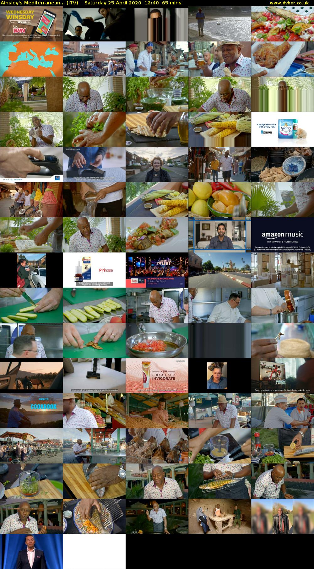 Ainsley's Mediterranean... (ITV) Saturday 25 April 2020 12:40 - 13:45