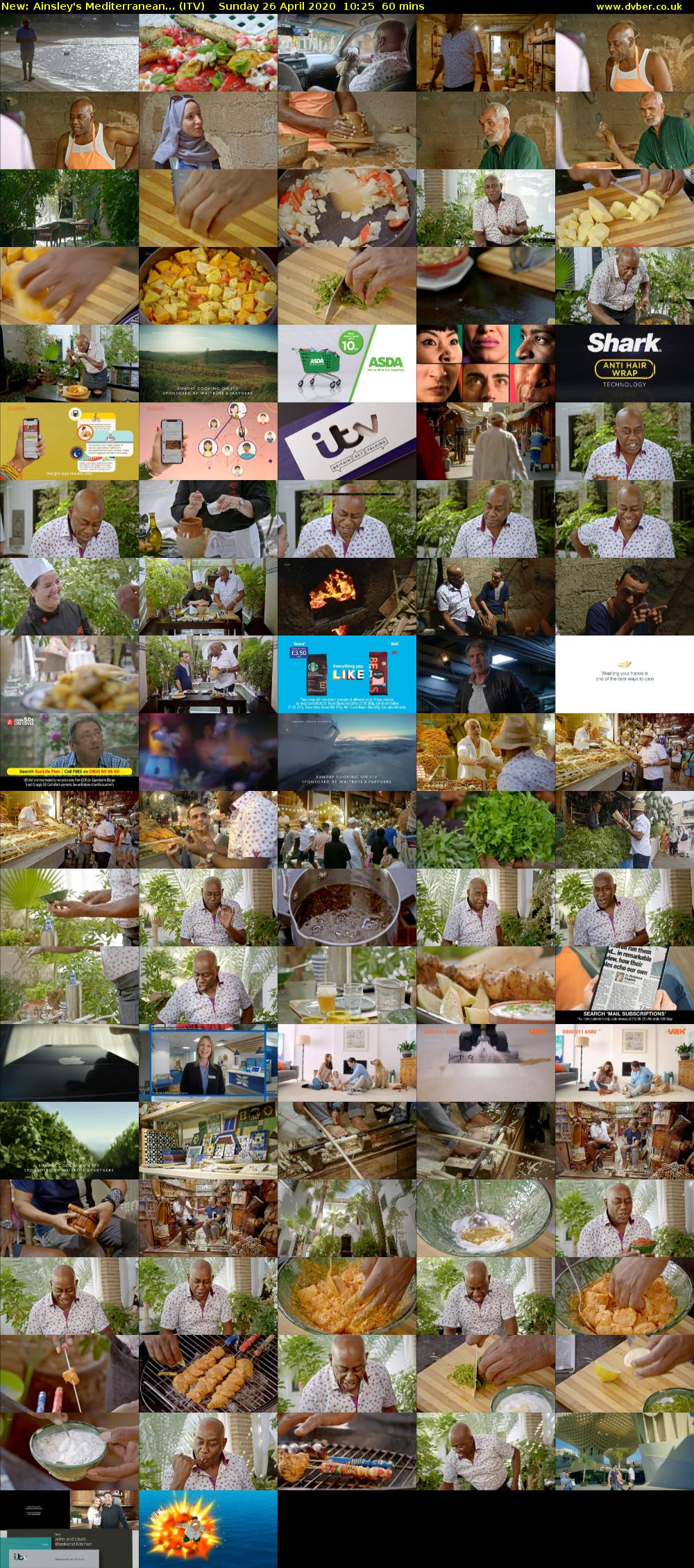 Ainsley's Mediterranean... (ITV) Sunday 26 April 2020 10:25 - 11:25