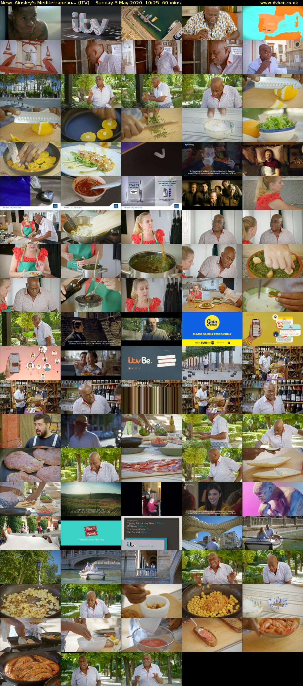 Ainsley's Mediterranean... (ITV) Sunday 3 May 2020 10:25 - 11:25