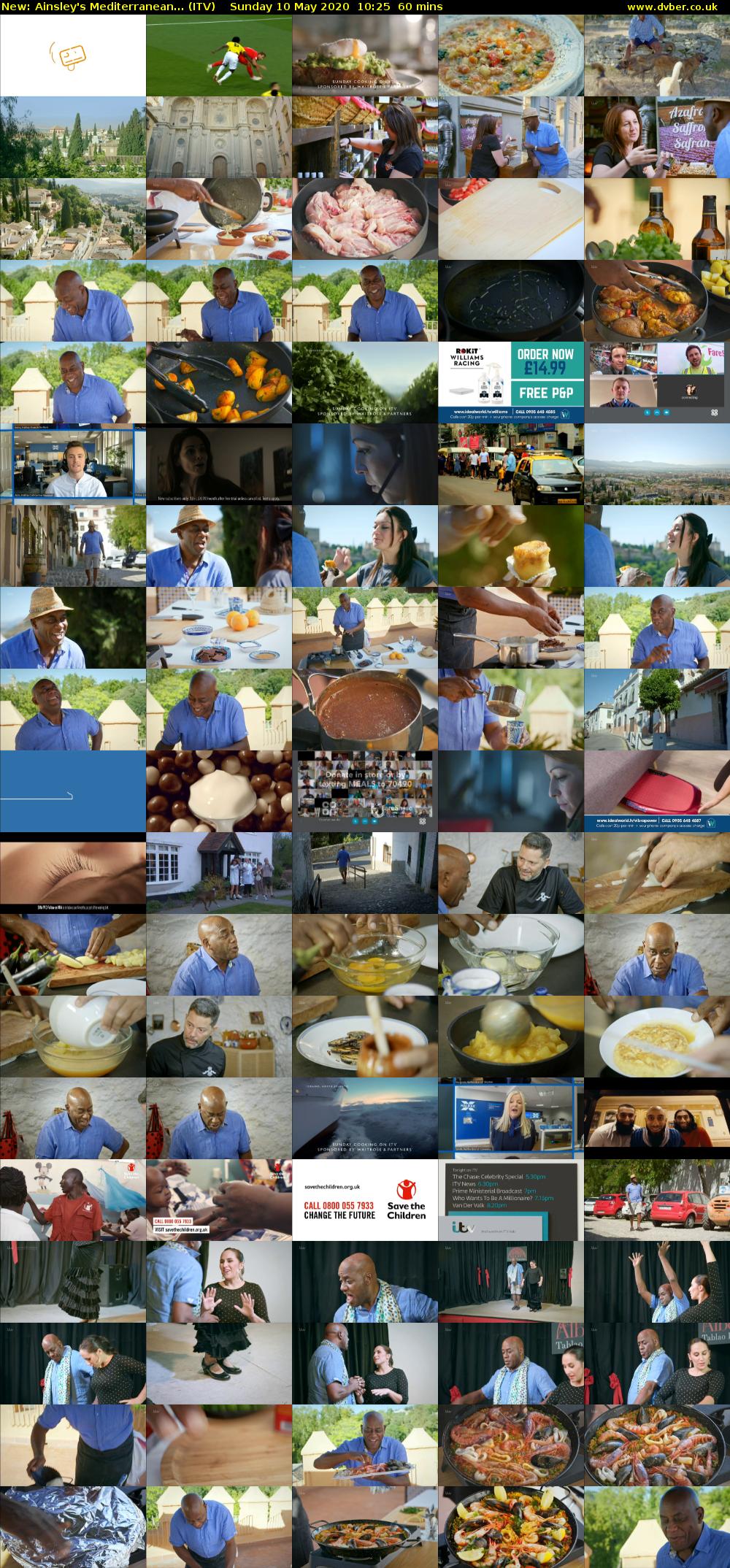 Ainsley's Mediterranean... (ITV) Sunday 10 May 2020 10:25 - 11:25